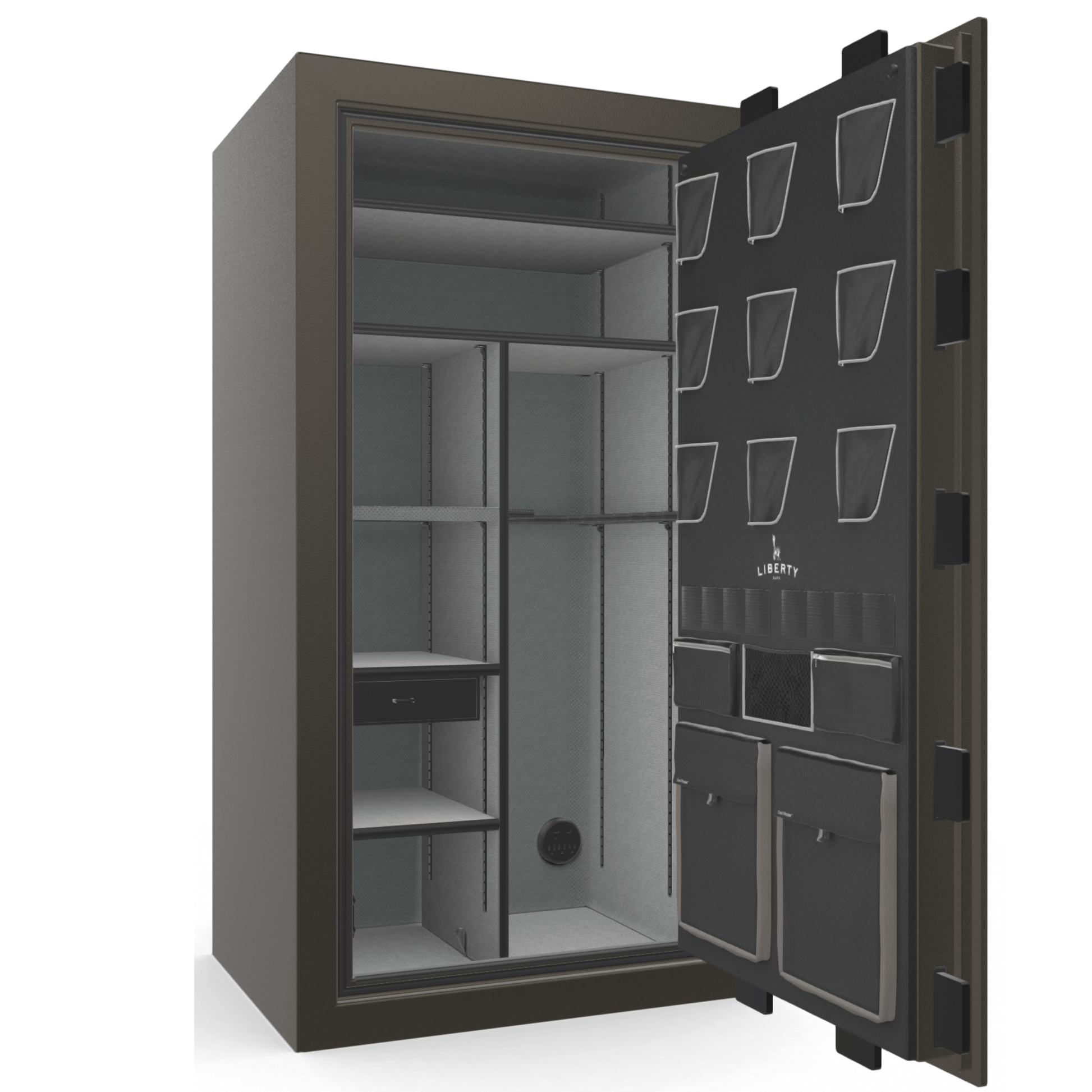 Classic Plus Series | Level 7 Security | 110 Minute Fire Protection | 50 | DIMENSIONS: 72.5"(H) X 42"(W) X 32"(D) | Gray Marble | Electronic Lock