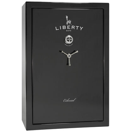 Colonial 35 | Pro Flex Interior | Level 4 Security | 75 Minute Fire Protection | Dimensions: 60.5"(H) x 42"(W) x 22"(D) | Up to 45 Long Guns | Black Gloss | Mechanical Lock - Closed