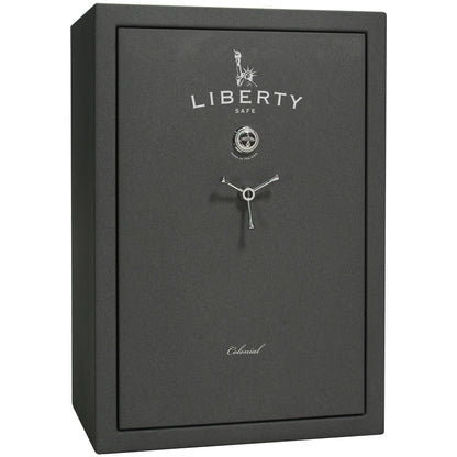 Colonial 35 | Pro Flex Interior | Level 4 Security | 75 Minute Fire Protection | Dimensions: 60.5"(H) x 42"(W) x 22"(D) | Up to 45 Long Guns | Granite Textured | Mechanical Lock – Closed