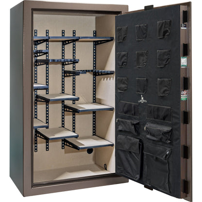 Colonial Series | Level 4 Security | 75 Minute Fire Protection | 50 PRO FLEX | DIMENSIONS: 72.5"(H) X 42"(W) X 27.5"(D*) | Bronze Textured | Electronic Lock - Open