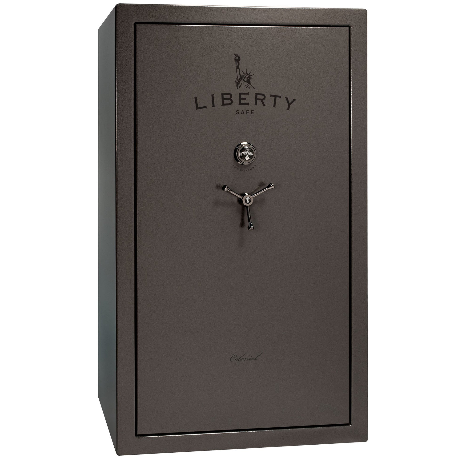 Colonial Series | Level 4 Security | 75 Minute Fire Protection | 50 PRO FLEX | DIMENSIONS: 72.5"(H) X 42"(W) X 27.5"(D*) | Gray Gloss | Mechanical Lock - Closed