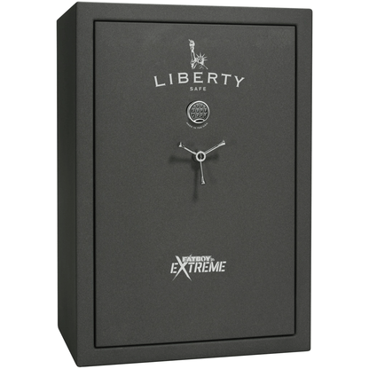 Fatboy Jr. Series | 48XT | Level 4 Security | 75 Minute Fire Protection | Dimensions: 60.5"(H) x 42"(W) x 22"(D) | Up to 48 Long Guns | Granite Textured | Electronic Lock