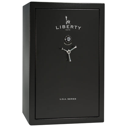 USA Series | Level 3 Security | 60 Minute Fire Rating | 48 | Dimensions: 60.5"(H) x 42”(W) x 22"(D) | Black Textured | Mechanical Lock - Closed Door