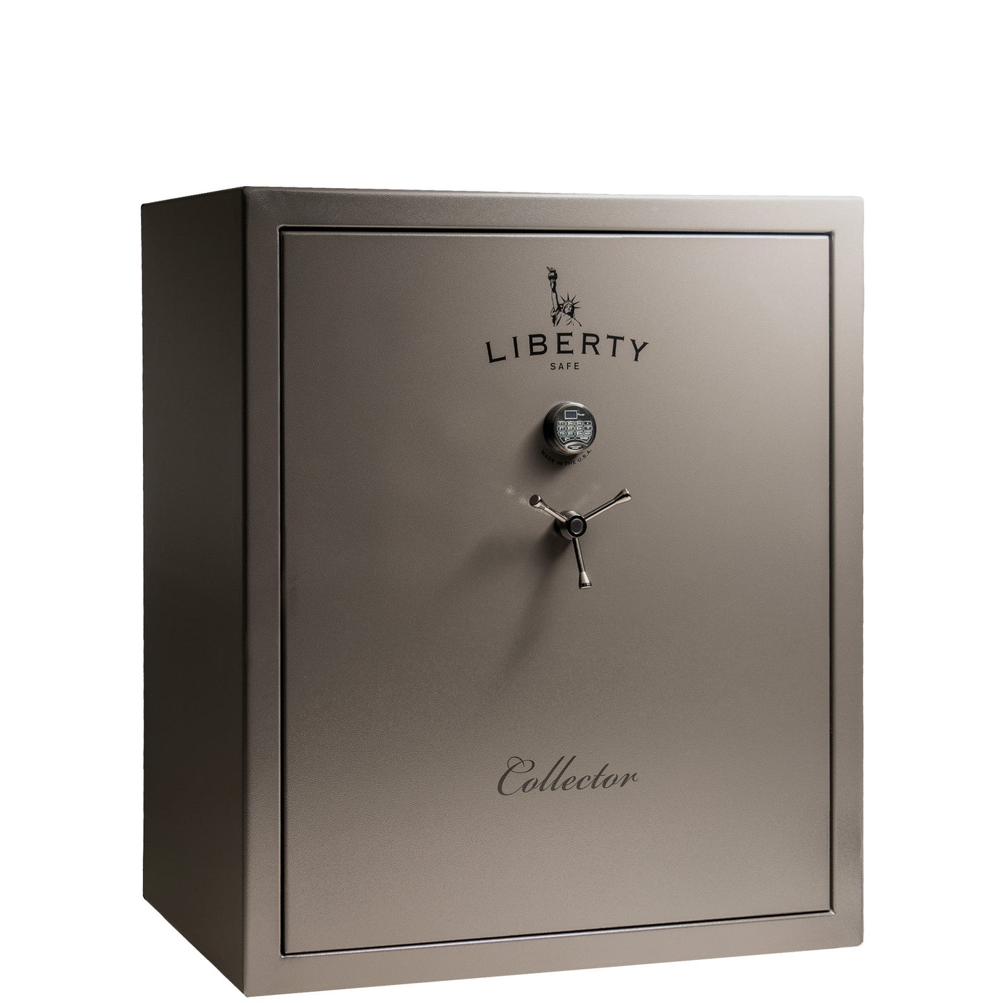 Collector | Level 5 Security | 110 Minute Fire Protection | Dimensions: 60.5"(H) x 54"(W) x 27.5"(D) | Gray Marble Electronic Lock - Closed Door